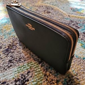 Coach Leather Wristlet Wallet